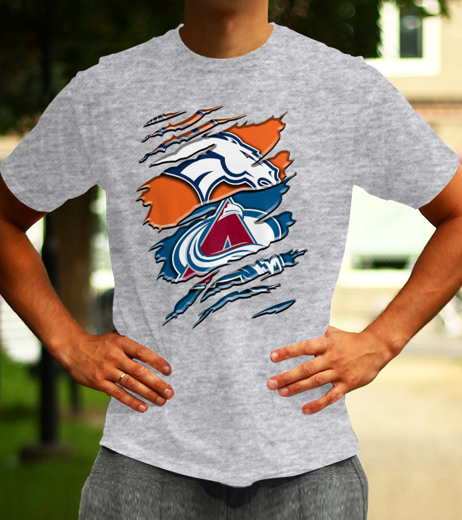 Denver Broncos Colorado Avalanche Rah 016 T-Shirt