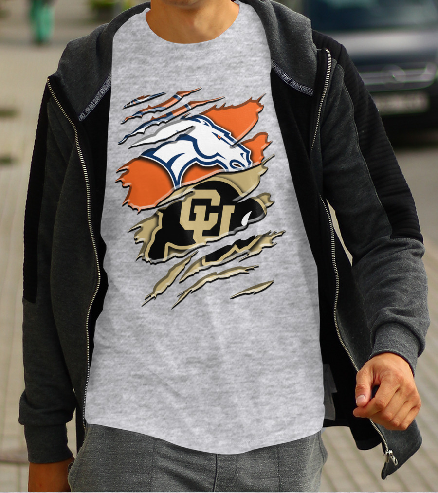 Denver Broncos Colorado Buffaloes Rah 017 T-Shirt