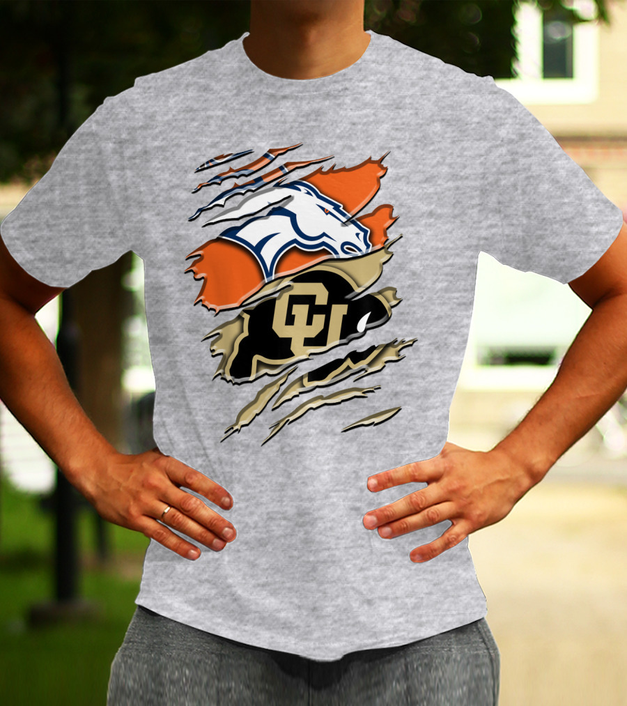 Denver Broncos Colorado Buffaloes Rah 017 T-Shirt