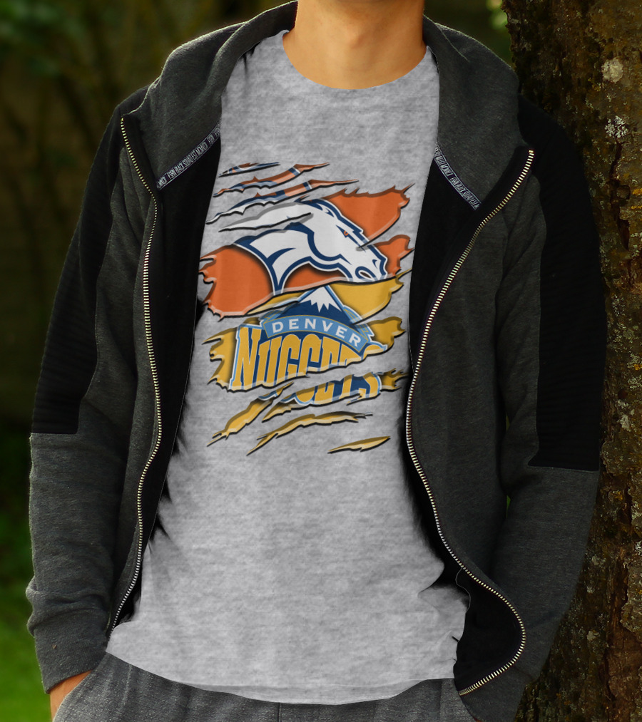Denver Broncos And Nuggets Fan Crossover Rah 020 T-Shirt