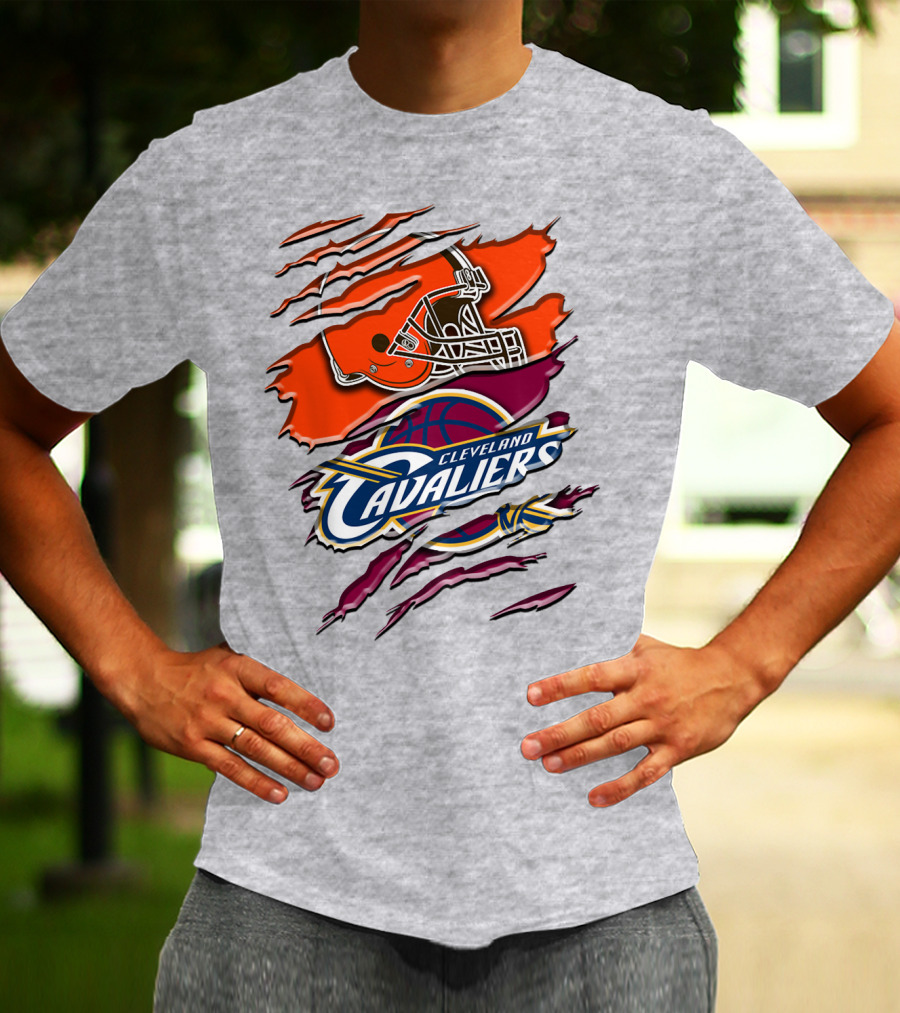 Cleveland Cavaliers Browns Helmet Rah T-Shirt