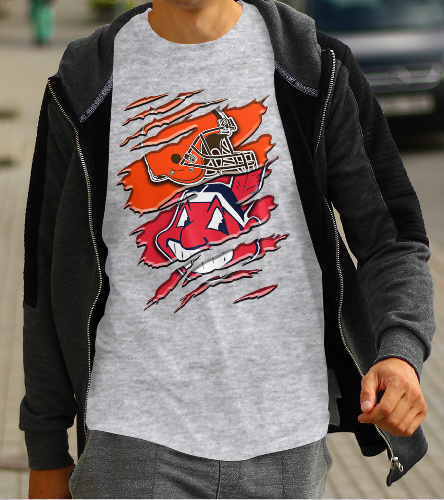 Cleveland Browns And Chief Wahoo Rah T-Shirt