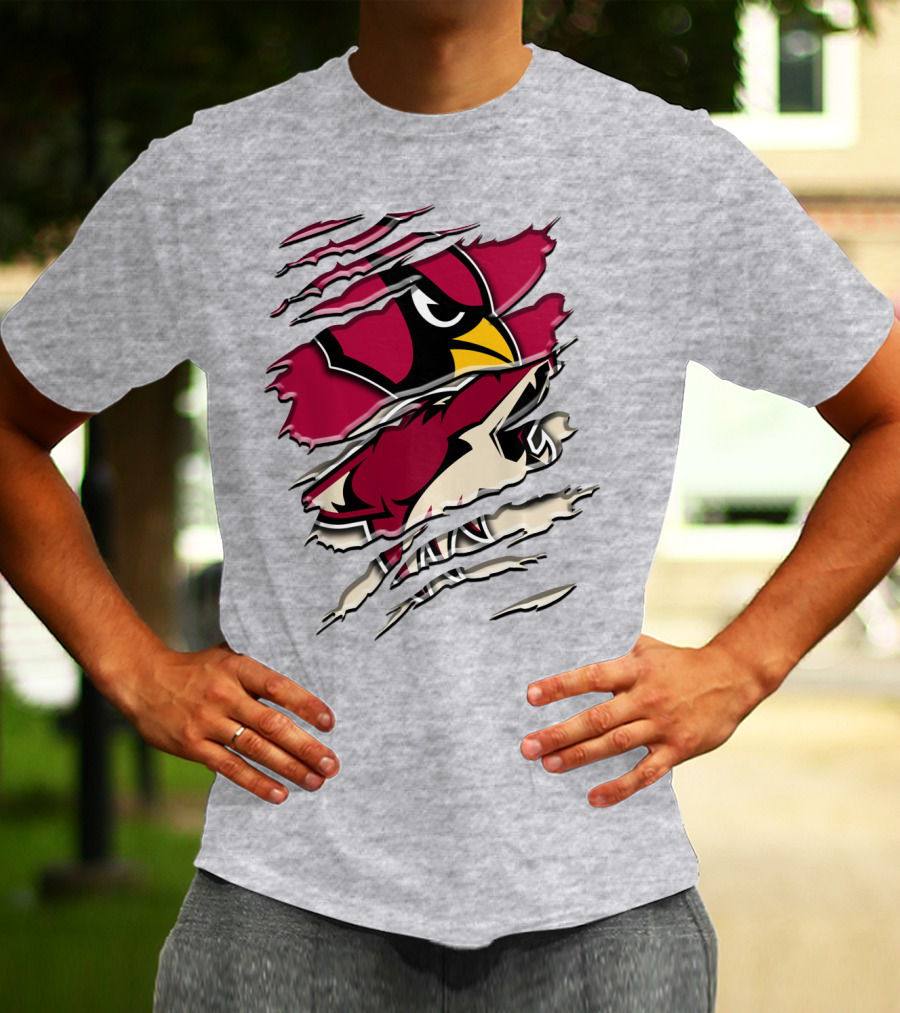 Arizona Cardinals Ripped Design Rah 028 T-Shirt