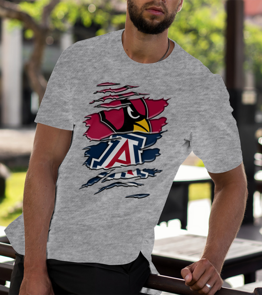 Arizona Cardinals University Of Arizona Wildcats Rah 031 T-Shirt