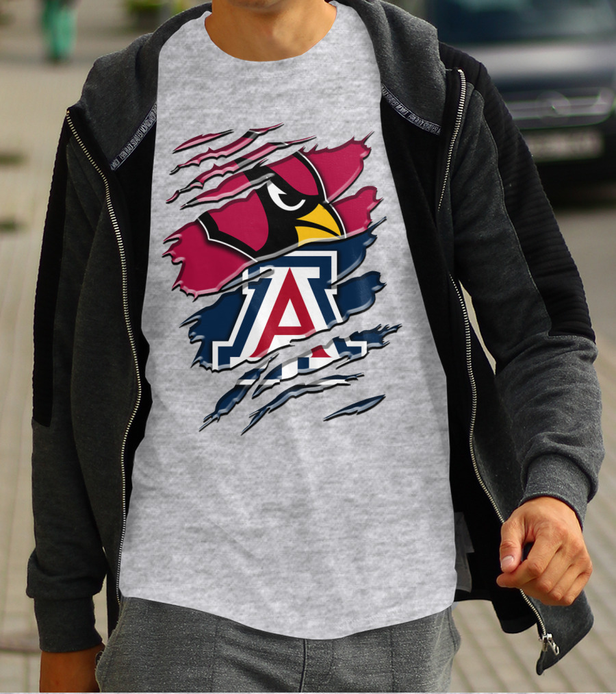 Arizona Cardinals University Of Arizona Wildcats Rah 031 T-Shirt