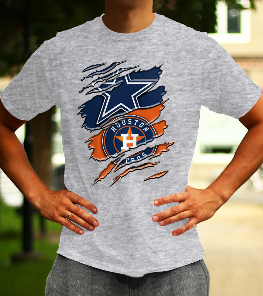 Dallas Cowboys Houston Astros Fan Crossover Rah 046 T-Shirt