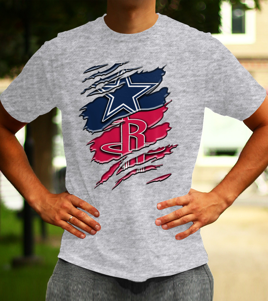 Dallas Cowboys Houston Rockets Rah 047 T-Shirt