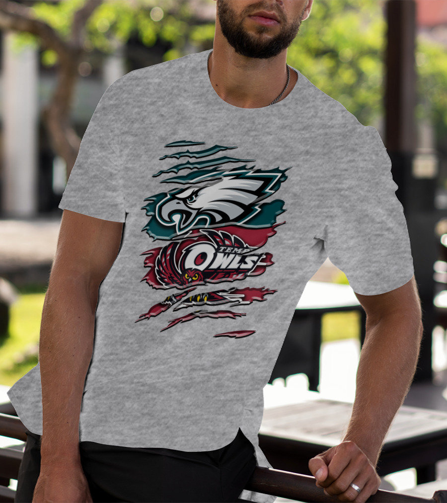Philadelphia Eagles Temple Owls Rah 058 T-Shirt