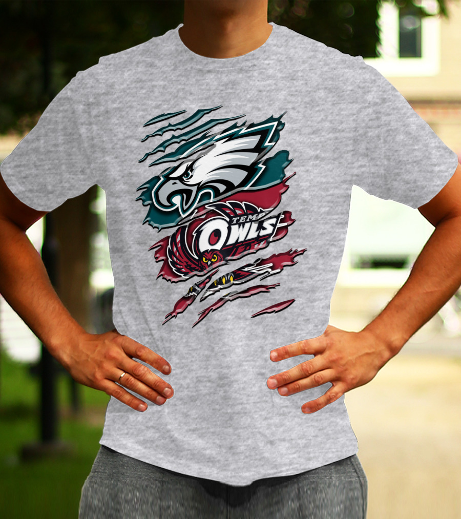Philadelphia Eagles Temple Owls Rah 058 T-Shirt