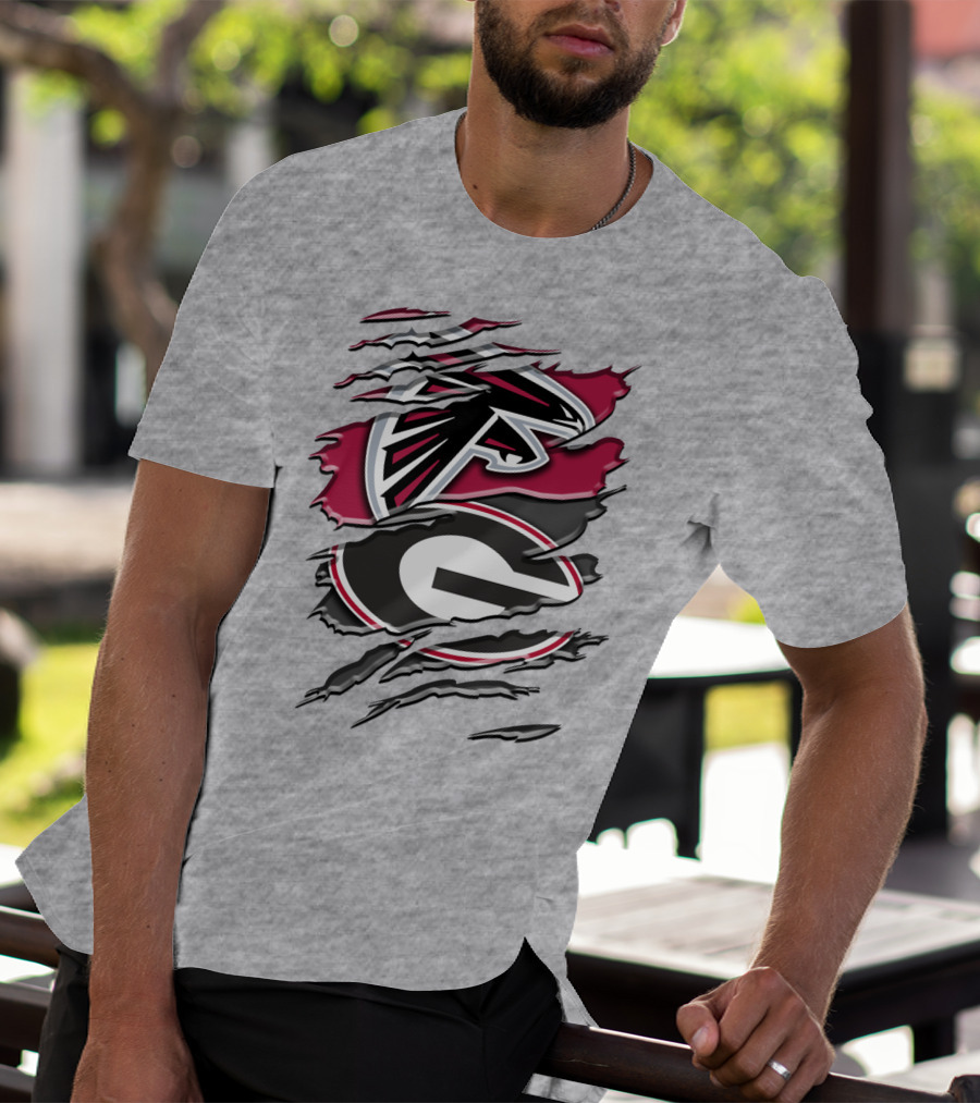 Atlanta Falcons Georgia Bulldogs Rah 061 T-Shirt