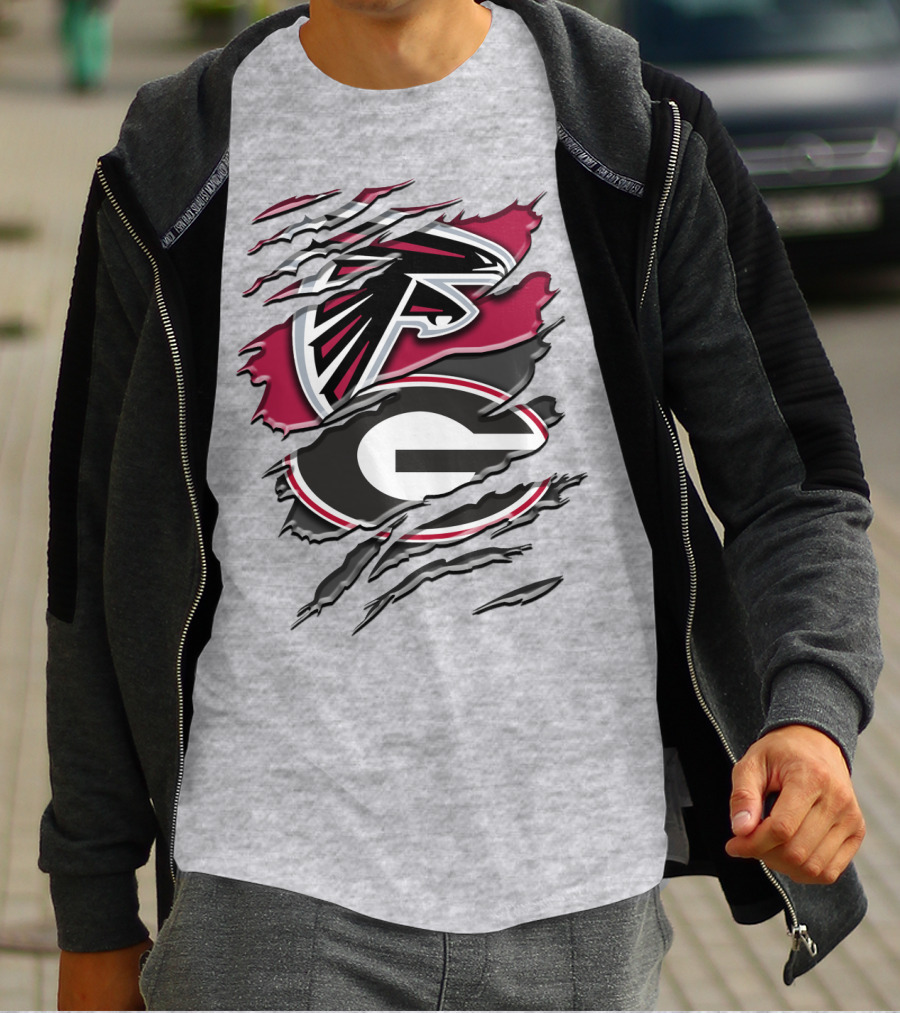 Atlanta Falcons Georgia Bulldogs Rah 061 T-Shirt