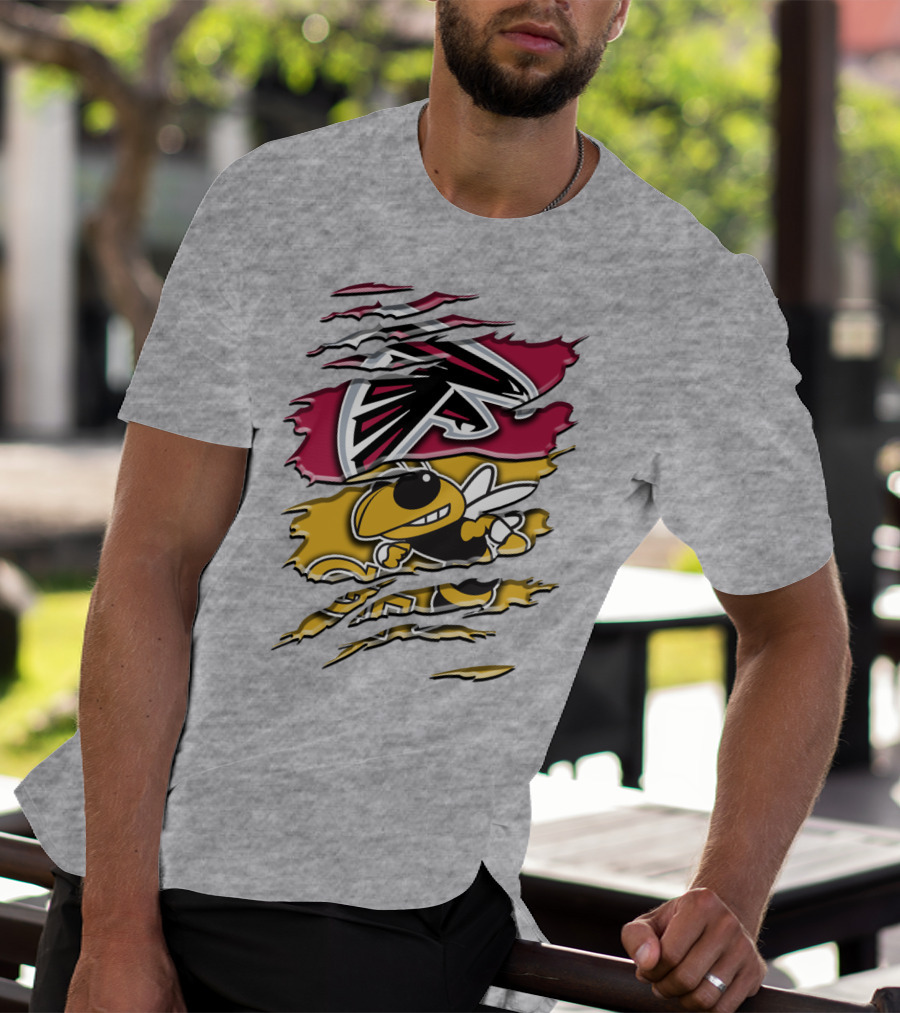 Atlanta Falcons And Georgia Tech Yellow Jackets Rah 062 T-Shirt