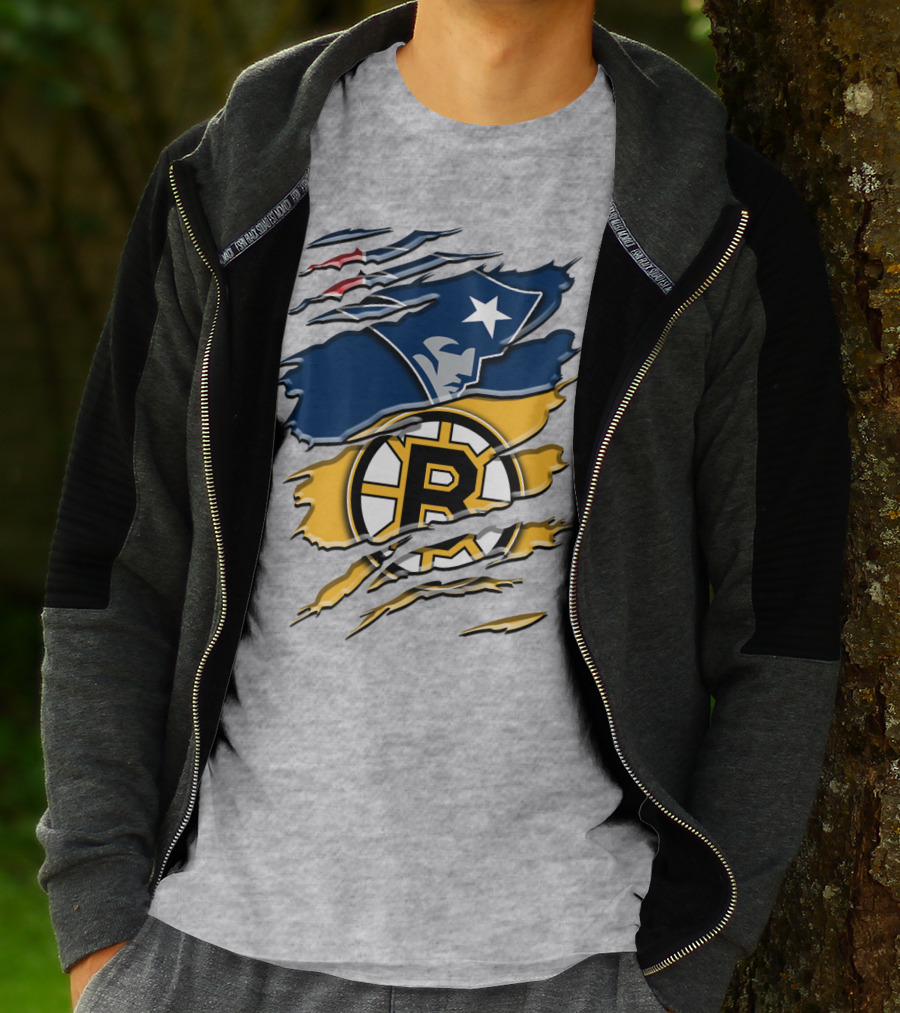 New England Patriots Boston Bruins Blend T-Shirt