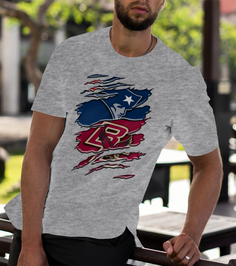 New England Patriots Boston College Eagle Claw Marks T-Shirt