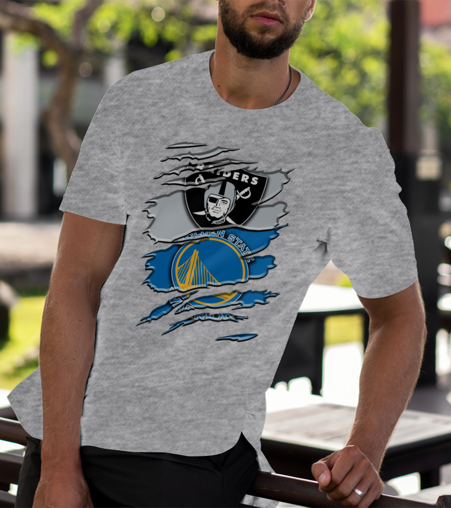 Raiders Golden State Warriors Icons T-Shirt