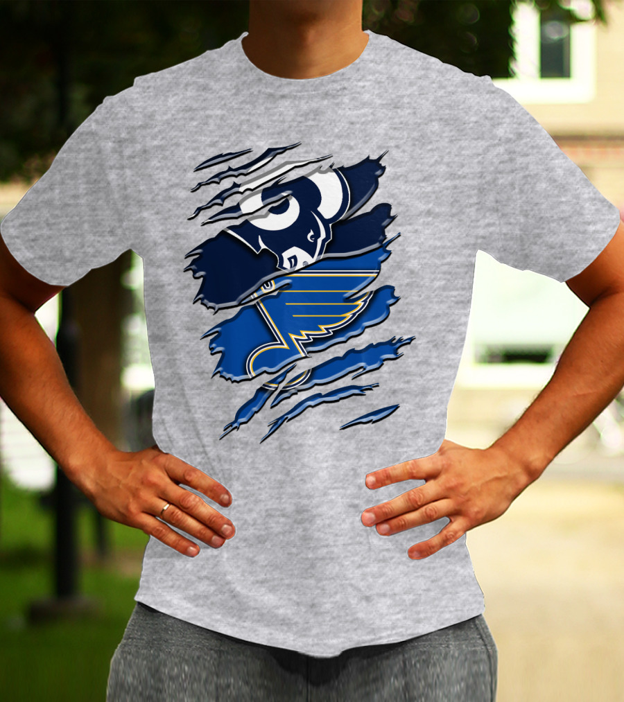 Rams And Blues Dual Logo Rah 099 T-Shirt