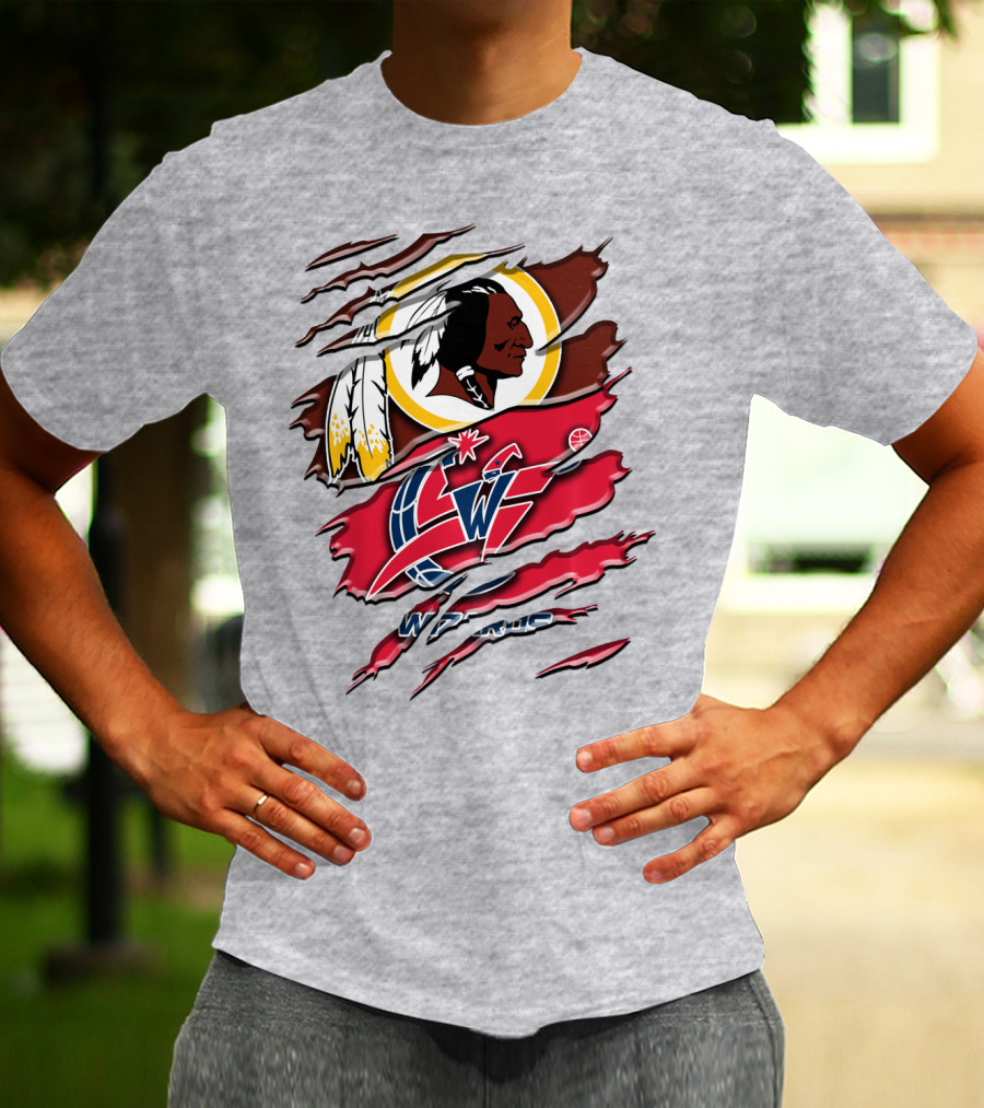 Washington Wizards Redskins Logo Mashup T-Shirt
