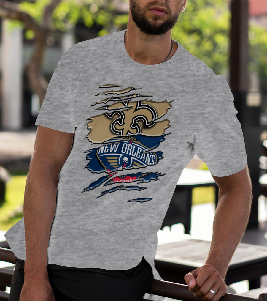 New Orleans Saints Pelicans Rah 108 T-Shirt