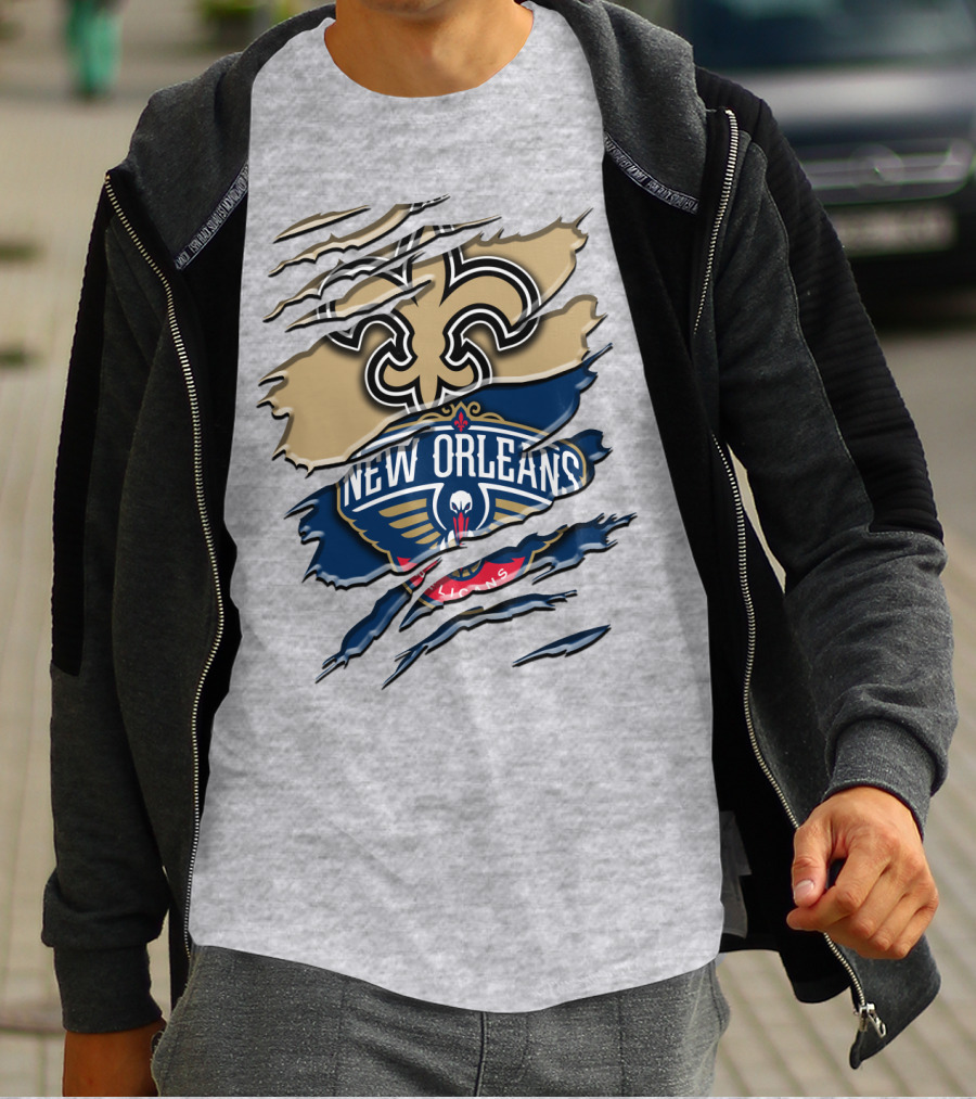 New Orleans Saints Pelicans Rah 108 T-Shirt