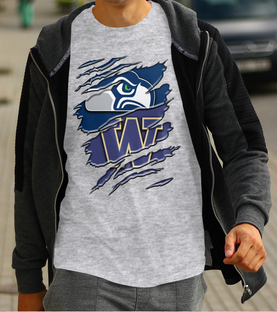 Seattle Seahawks University Of Washington Rah 110 T-Shirt