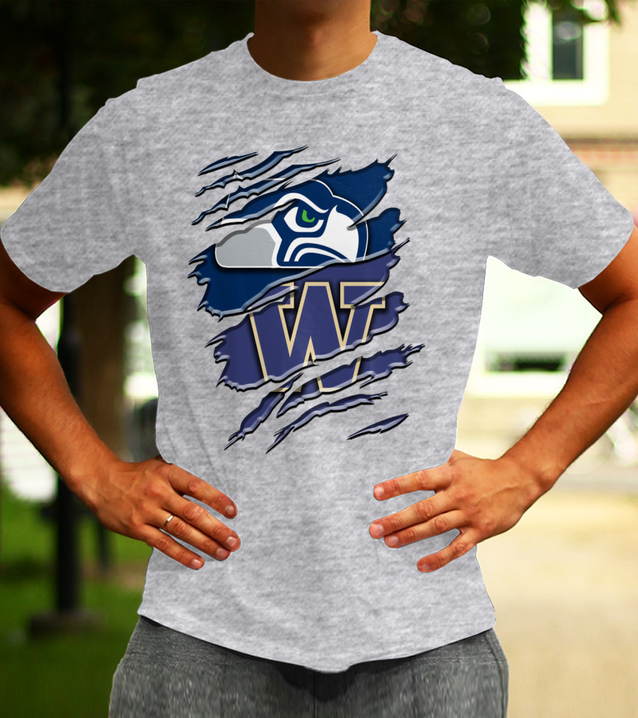 Seattle Seahawks University Of Washington Rah 110 T-Shirt
