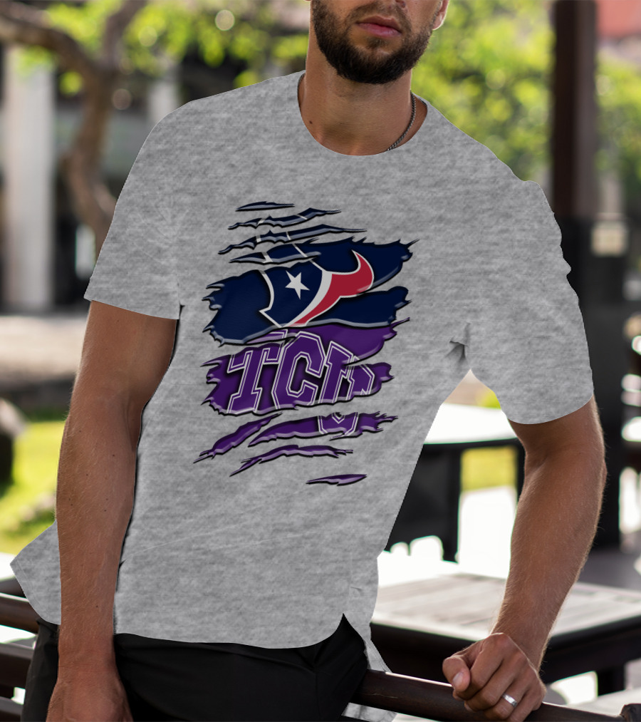 Houston Texans Tcu Horned Frogs Rah 121 T-Shirt