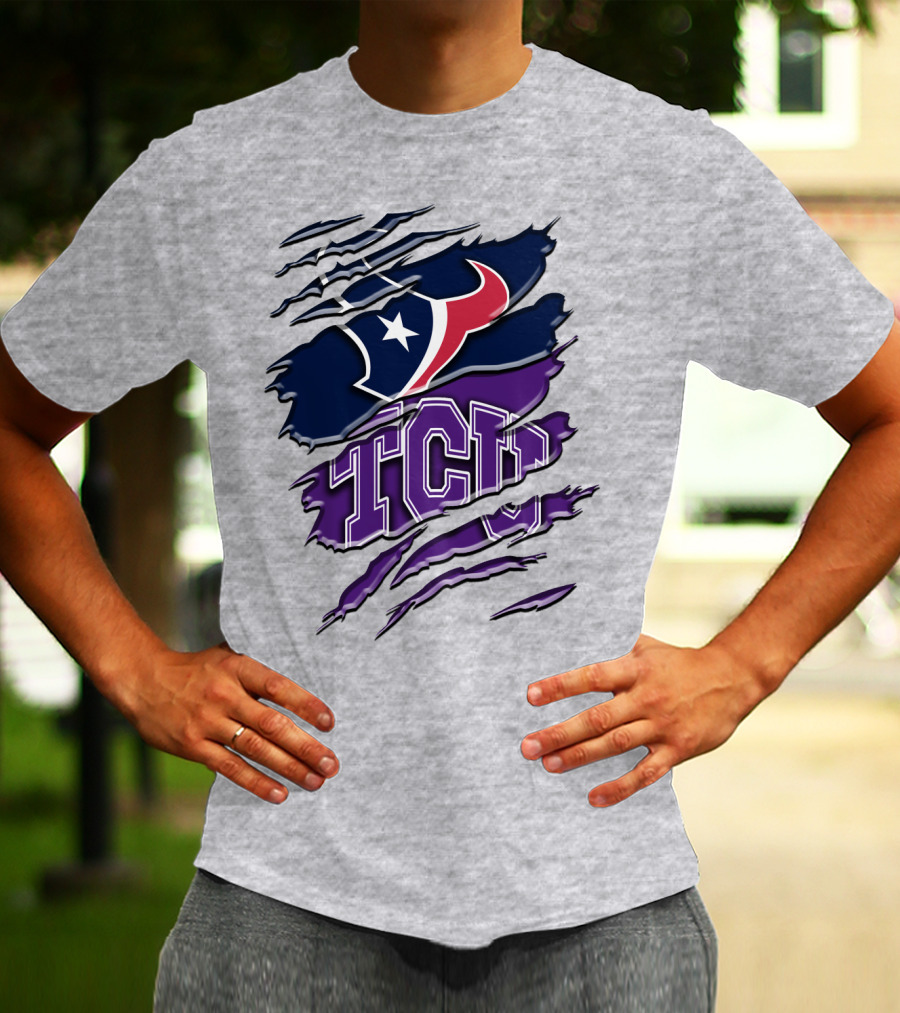 Houston Texans Tcu Horned Frogs Rah 121 T-Shirt