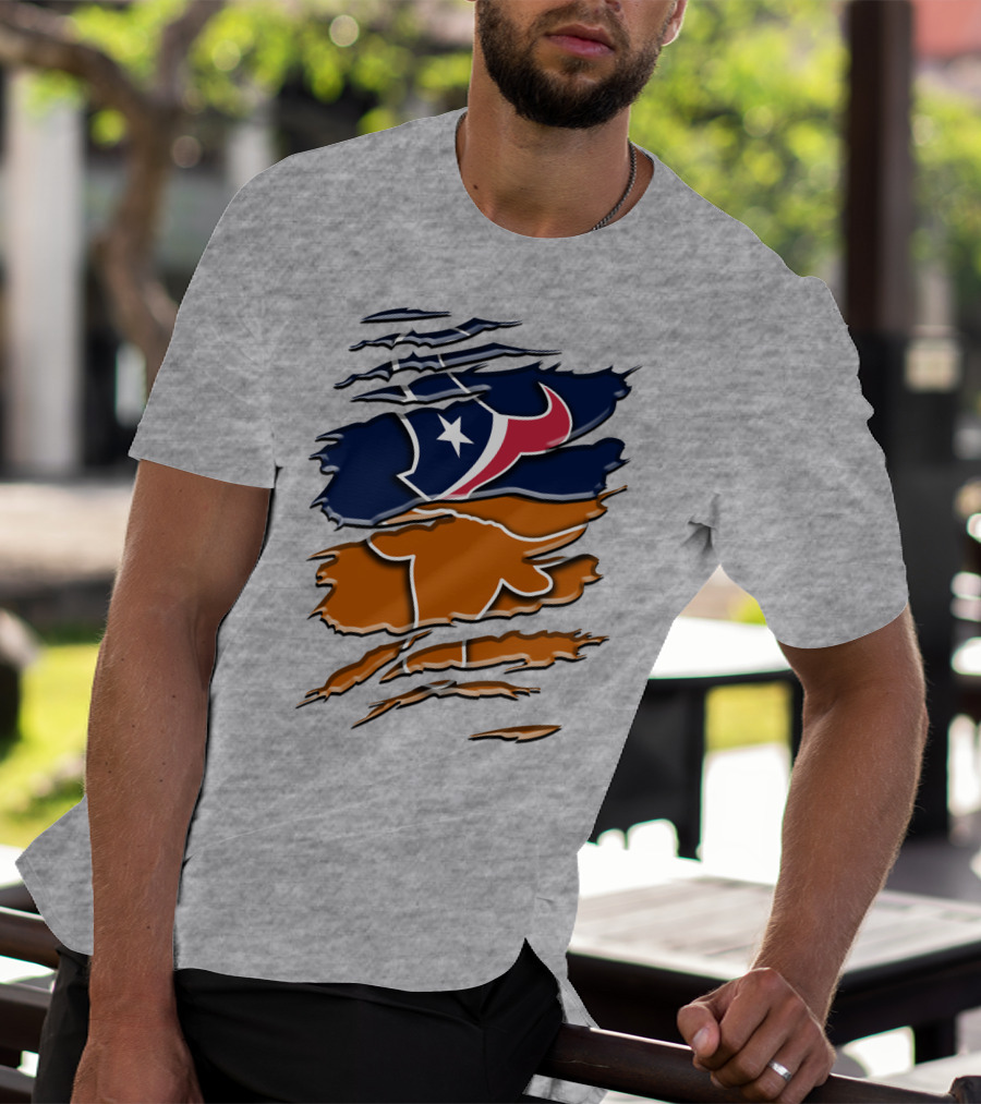 Houston Texans Longhorns Rah 123 T-Shirt