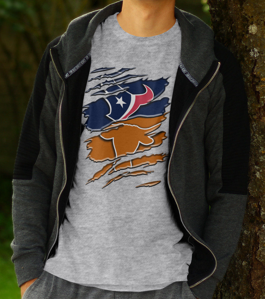 Houston Texans Longhorns Rah 123 T-Shirt