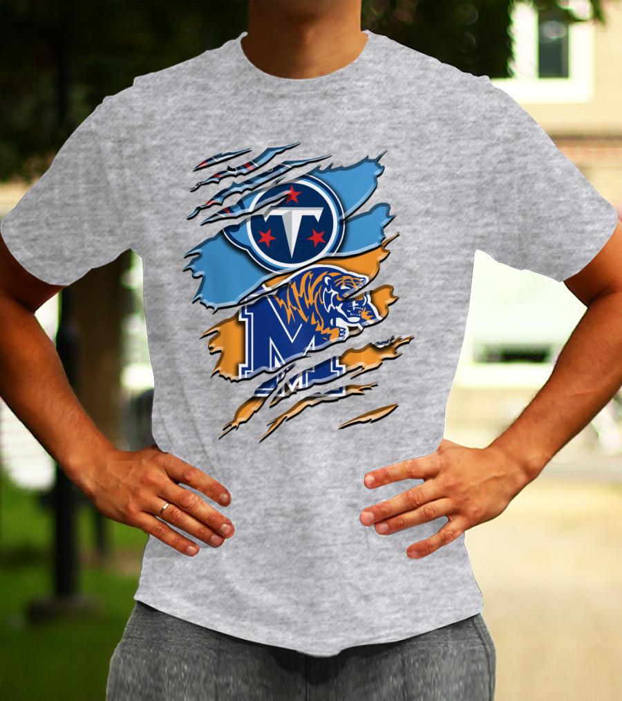 Tennessee Titans Memphis Tigers Rah T-Shirt