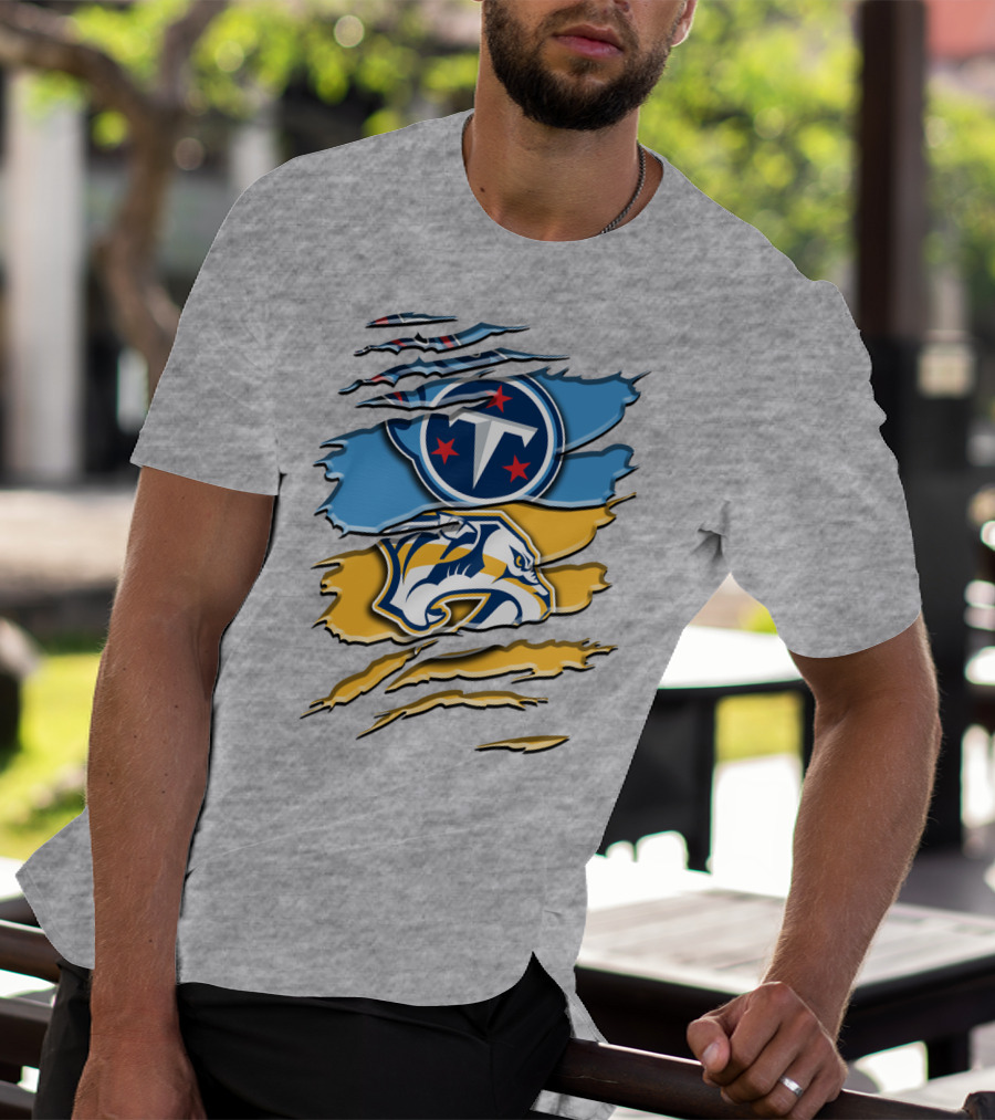 Tennessee Titans Nashville Predators Rah 130 T-Shirt