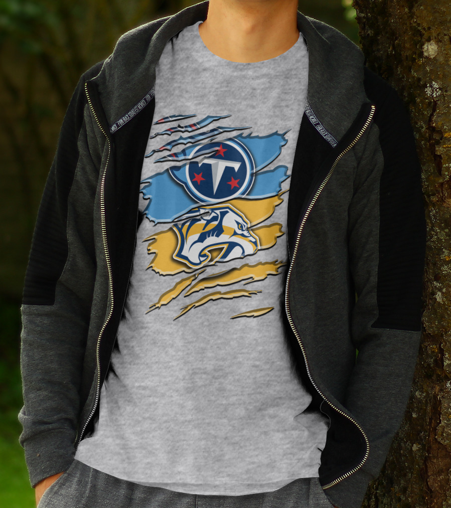 Tennessee Titans Nashville Predators Rah 130 T-Shirt