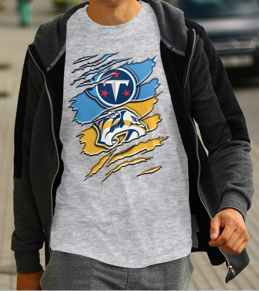 Tennessee Titans Nashville Predators Rah 130 T-Shirt