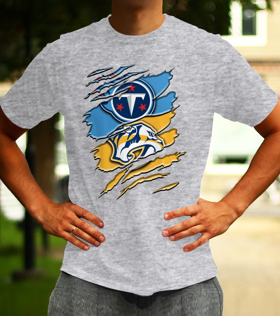 Tennessee Titans Nashville Predators Rah 130 T-Shirt