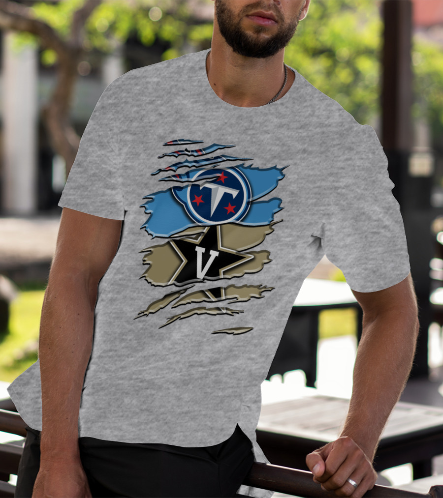 Tennessee Titans Vanderbilt Commodores Rah 132 T-Shirt
