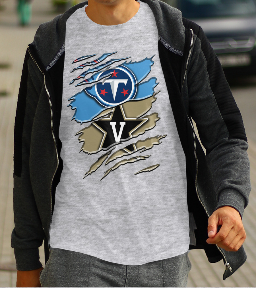 Tennessee Titans Vanderbilt Commodores Rah 132 T-Shirt