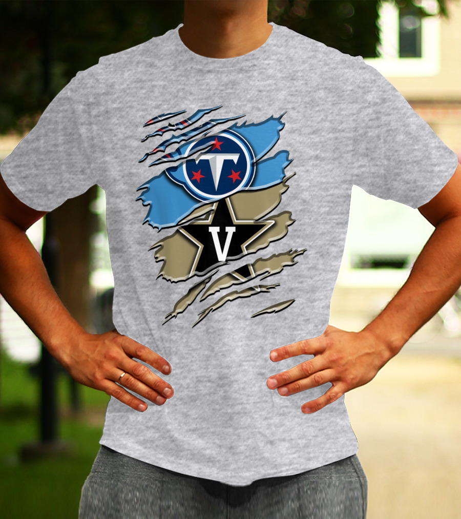 Tennessee Titans Vanderbilt Commodores Rah 132 T-Shirt