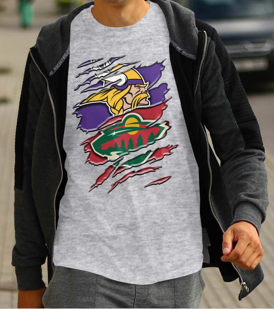 Minnesota Vikings Wild Crossover T-Shirt