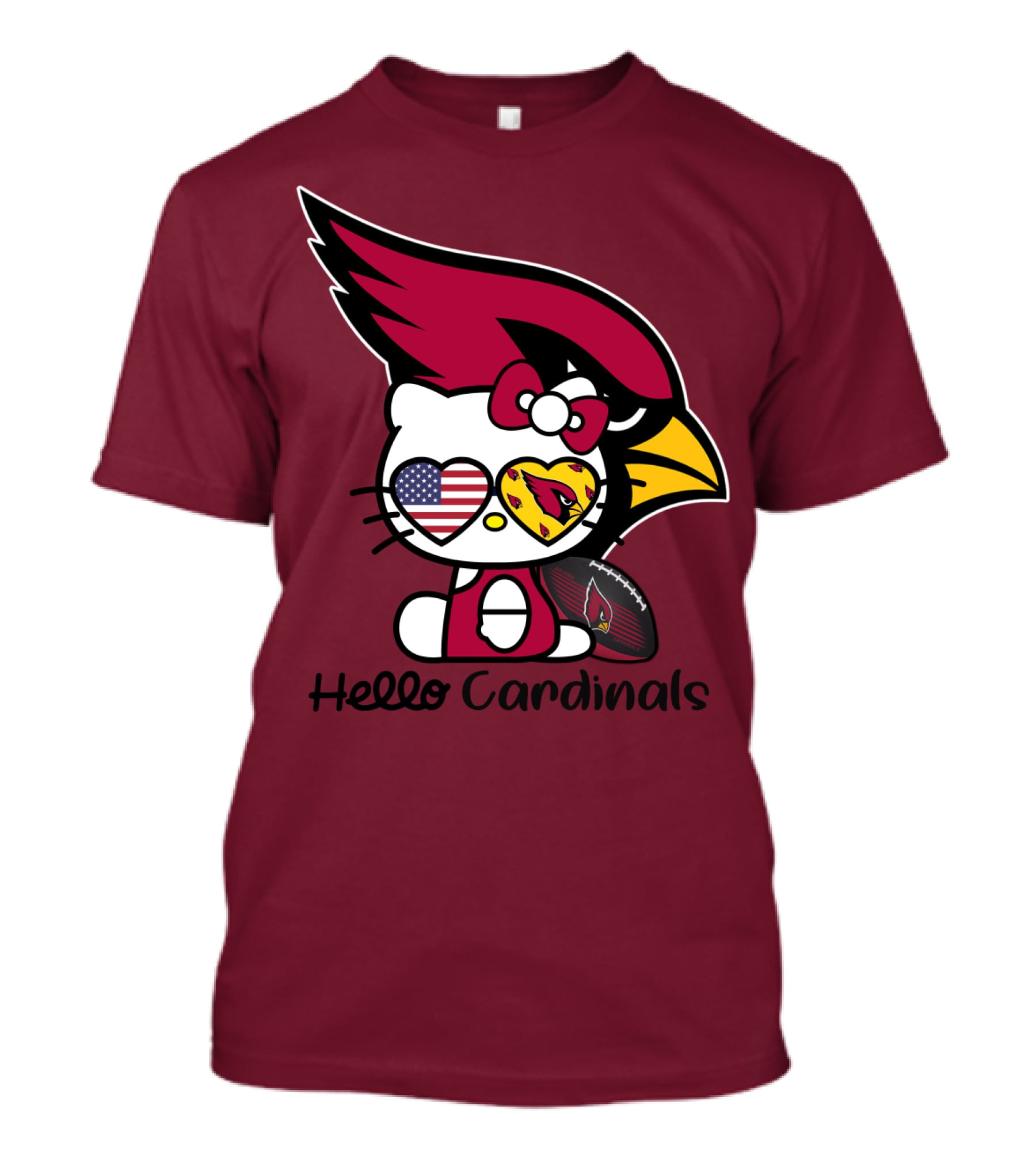 Hello Cardinals Arizona Cardinals T-Shirt