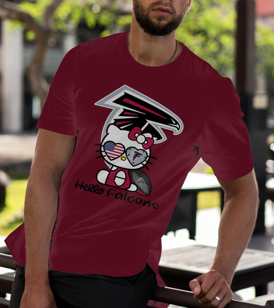Hello Falcons Atlanta Football Team T-Shirt