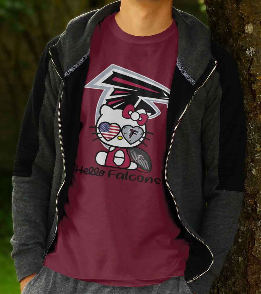 Hello Falcons Atlanta Football Team T-Shirt