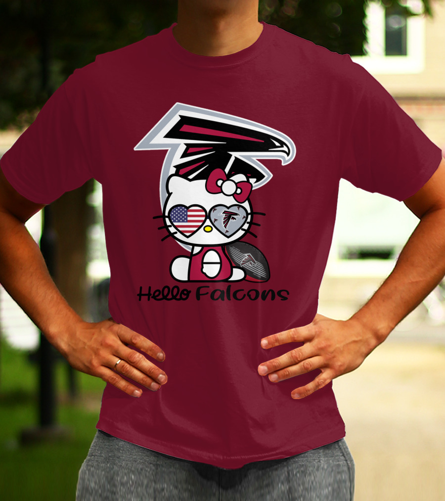 Hello Falcons Atlanta Football Team T-Shirt