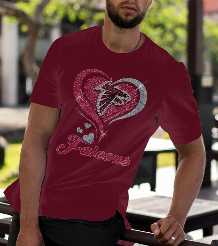 Atlanta Falcons Heart T-Shirt