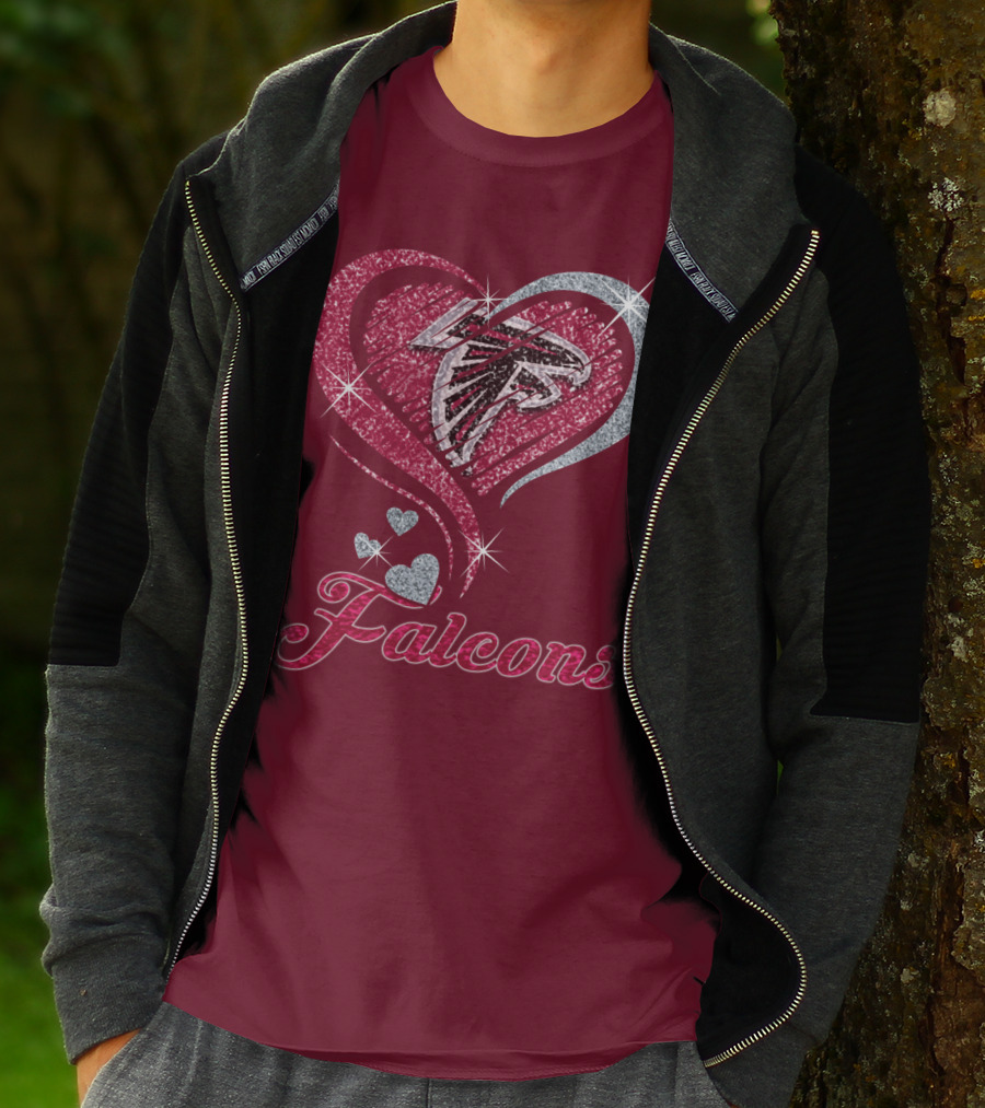 Atlanta Falcons Heart T-Shirt