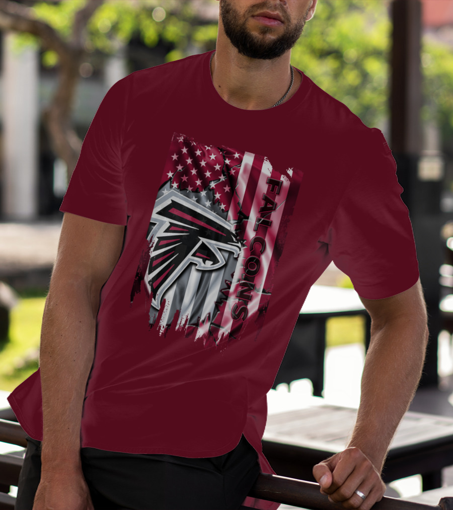Falcons American Flag Atlanta Falcons T-Shirt