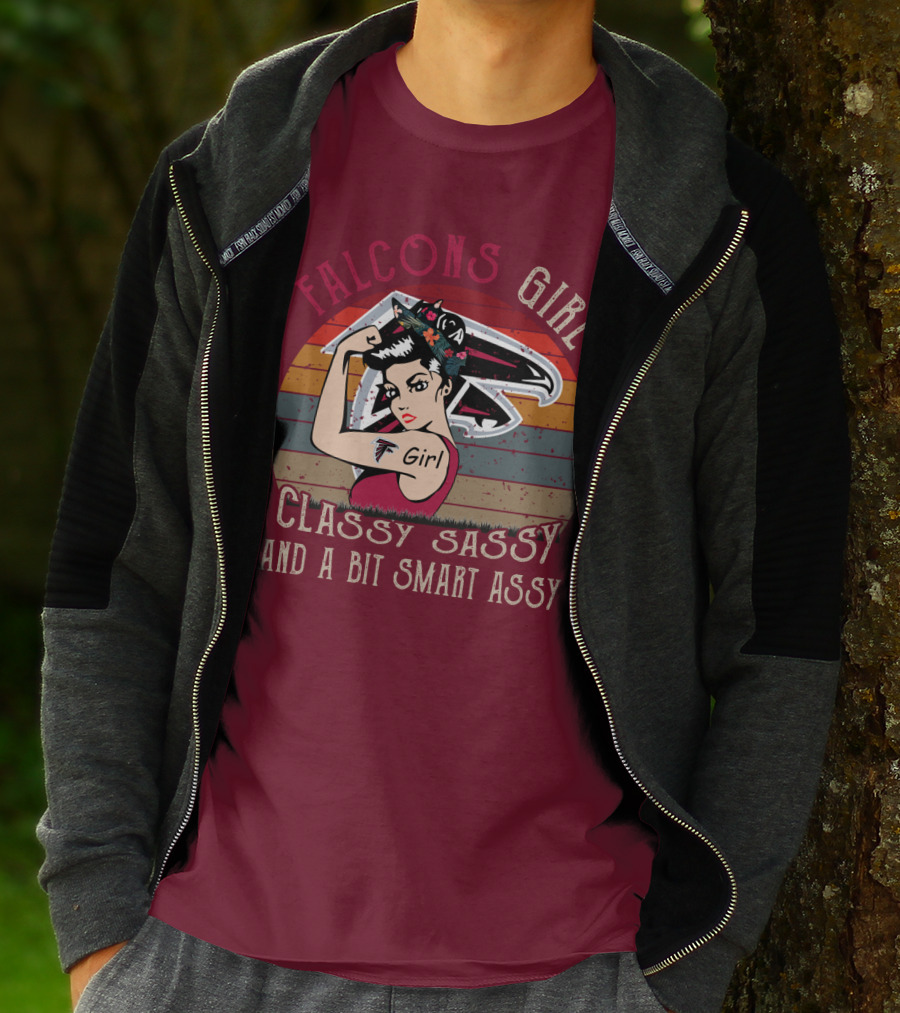 Falcons Girl Classy Sassy And A Bit Smart Assy T-Shirt