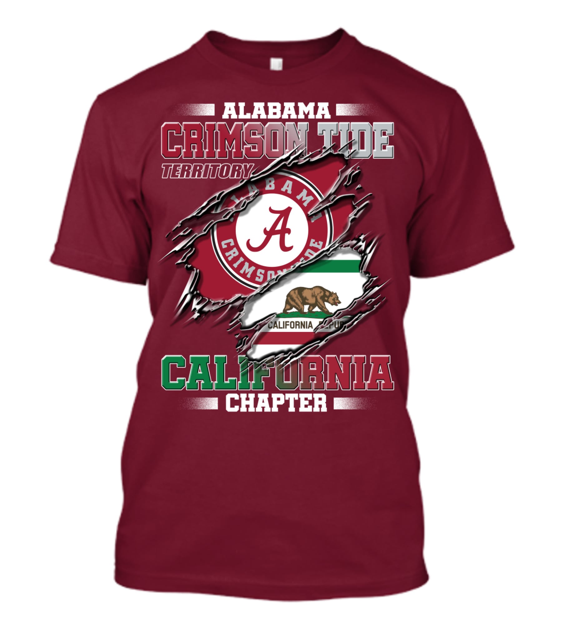 Alabama Crimson Tide Territory California Chapter T-Shirt