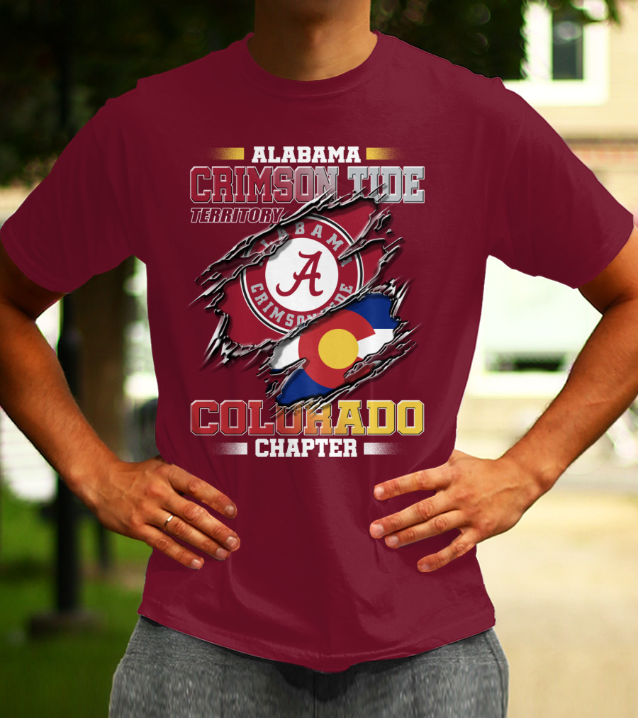 Alabama Crimson Tide Territory Colorado Chapter T-Shirt