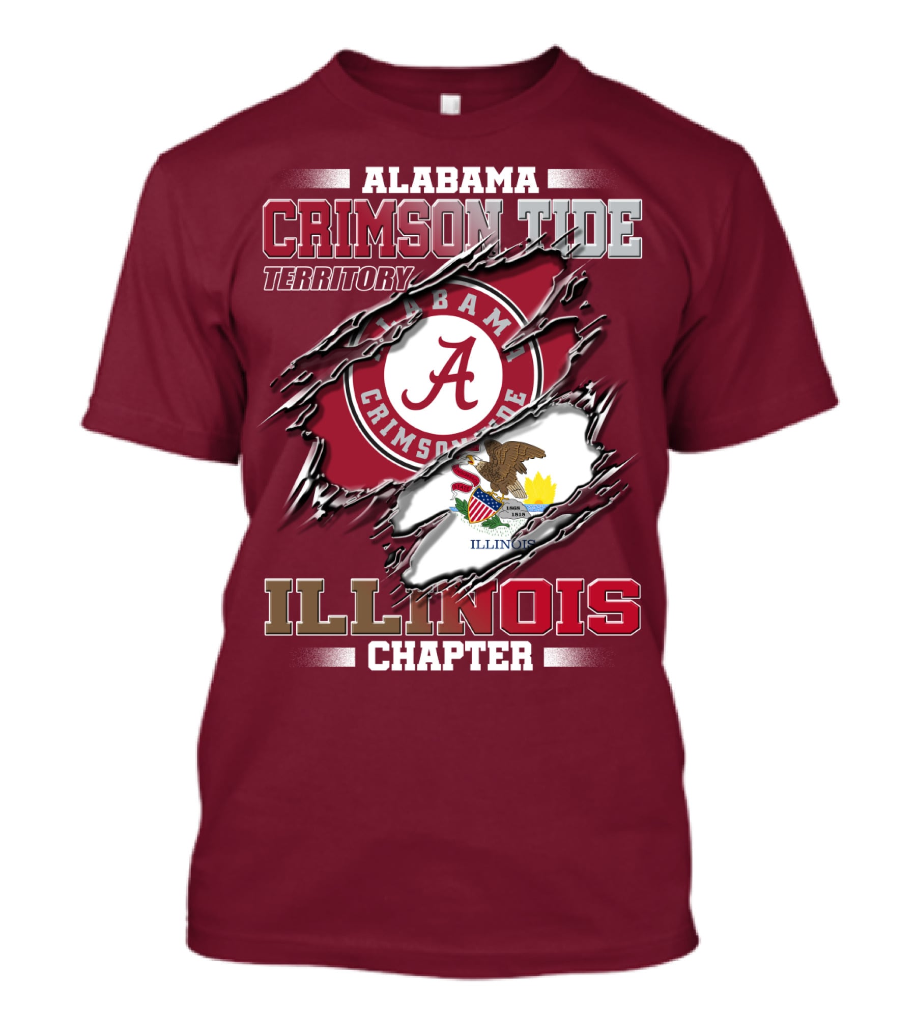 Alabama Crimson Tide Territory Illinois Chapter T-Shirt