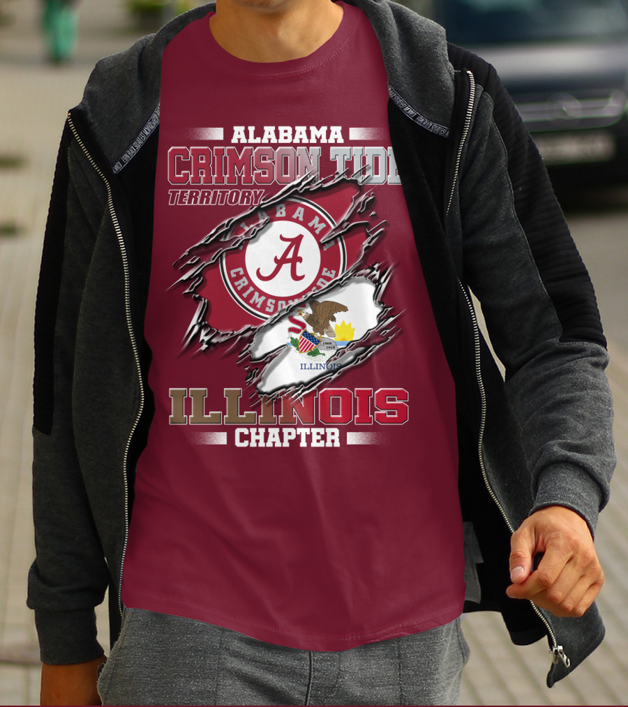 Alabama Crimson Tide Territory Illinois Chapter T-Shirt